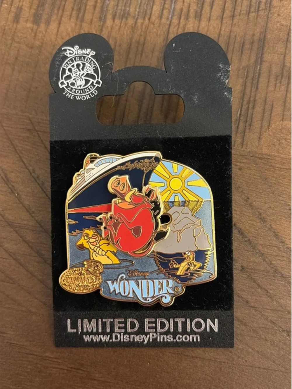 Disney Cruise Line Lion King Simba Timon Pumbaa Captain’s Choice LE 1000 Pin
